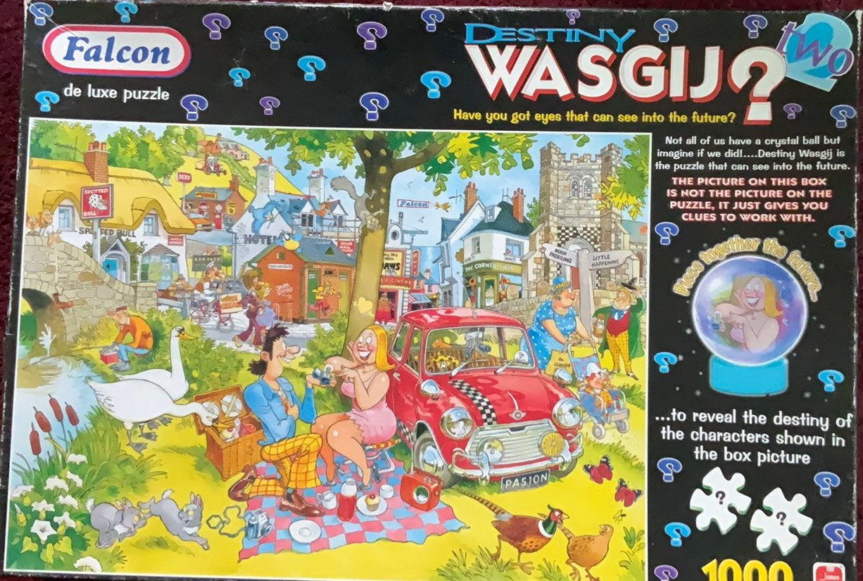 Wasgij Destiny nummer 2, Hobby en Vrije tijd, Denksport en Puzzels, Ophalen, 500 t/m 1500 stukjes, Zo goed als nieuw, Legpuzzel