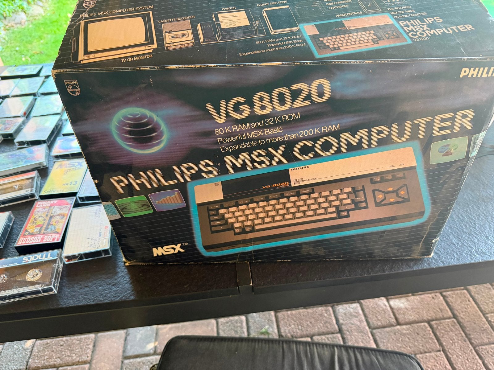 Philips MSX VG-8020 computer met accessoires en spellen, Computers en Software, Vintage Computers, Ophalen of Verzenden