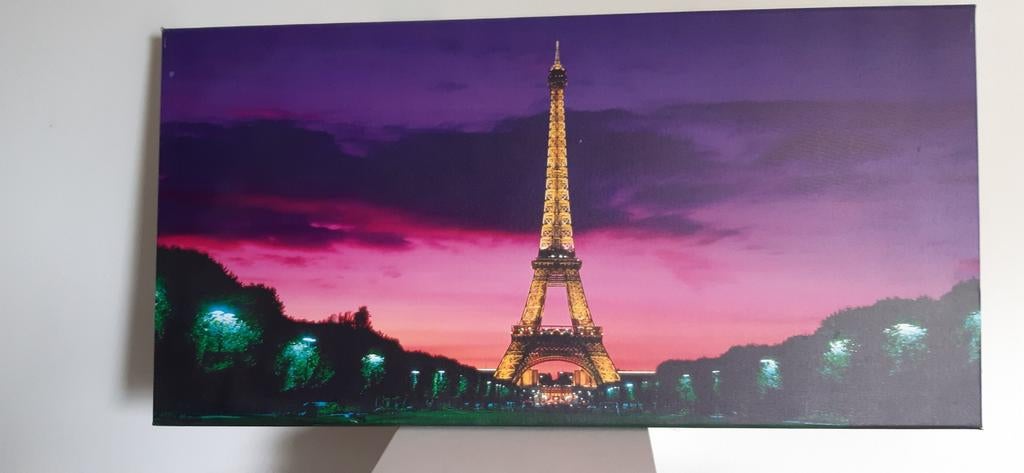 Schilderij Eiffeltoren 80x40 cm, Ophalen