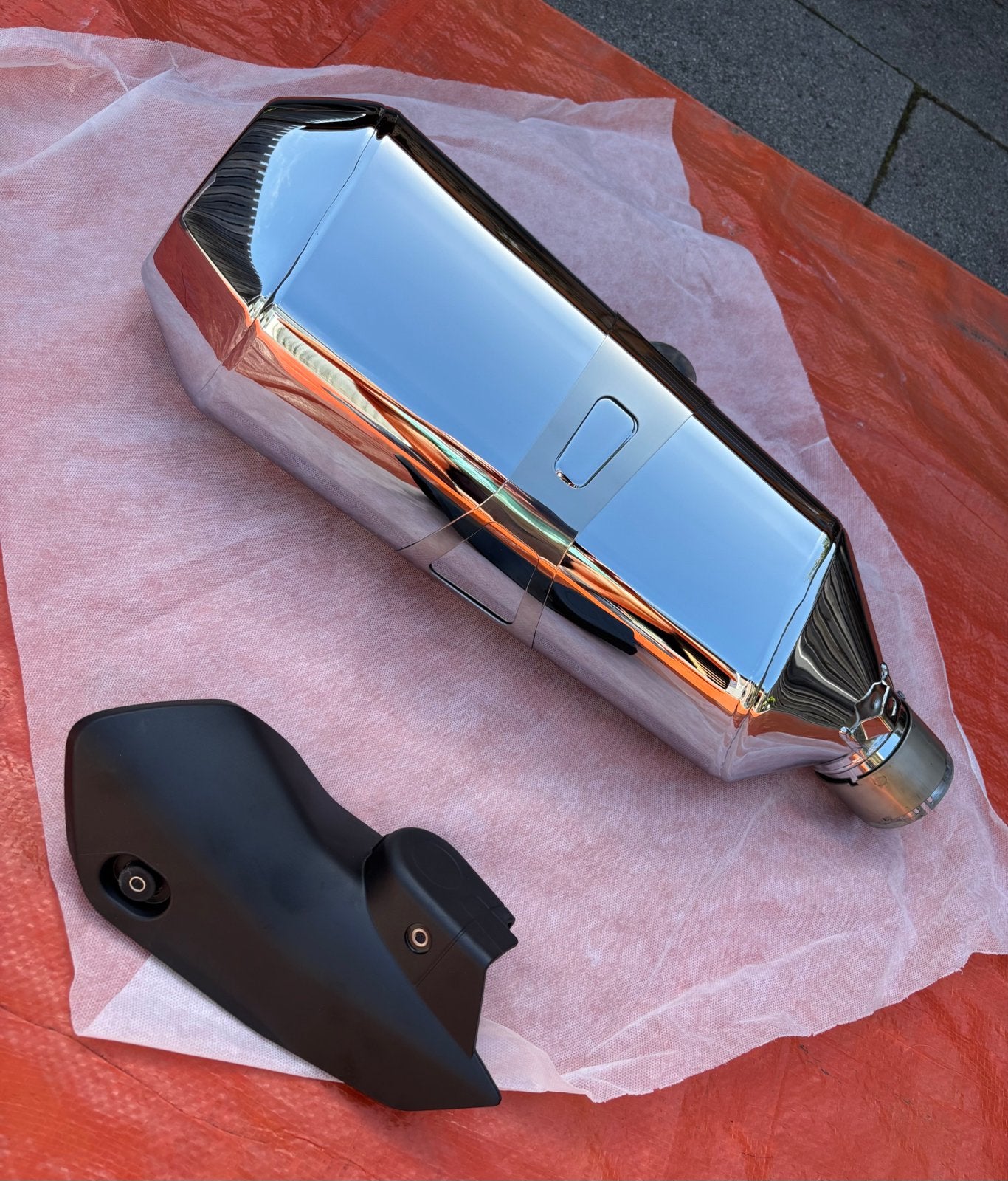 Chrome uitlaat (einddemper) R1250R. R1250RS. LC 2018-2024, Ophalen of Verzenden, Nieuw