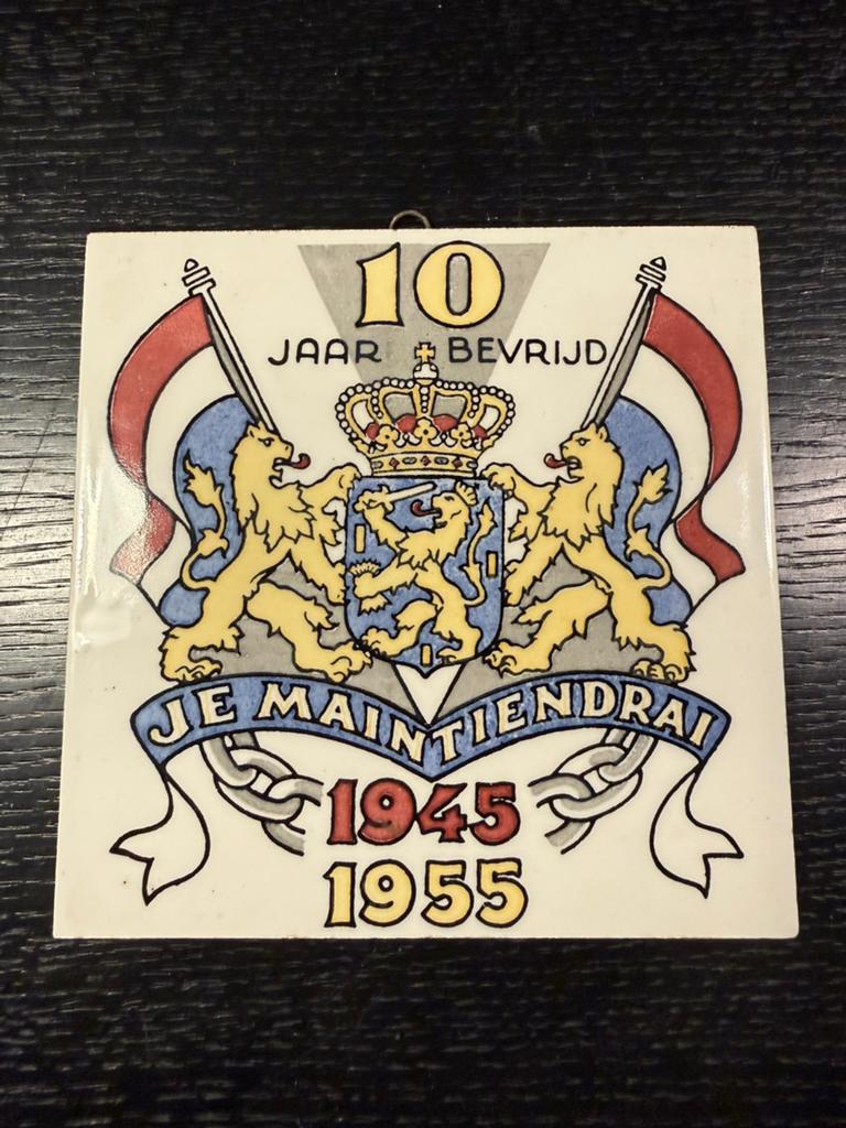 Herdenkingstegel, Antiek en Kunst, Ophalen of Verzenden