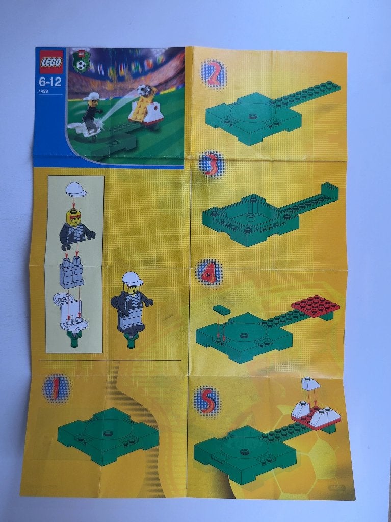 LEGO Sports 1429 (Instructions) for Set 1429 Small Soccer Se, Gebruikt, Overige thema's, Lego, Overige typen