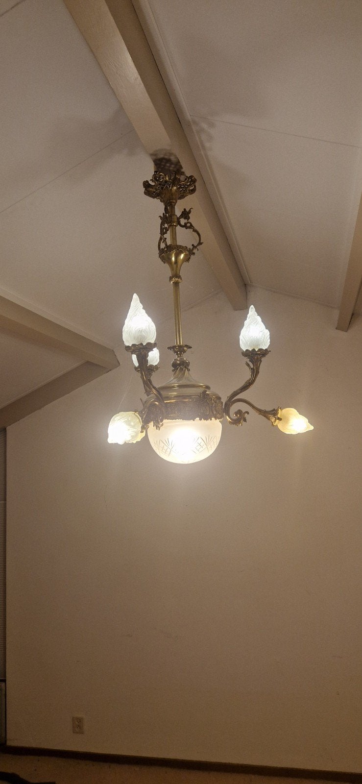 Kroonluchter Art Nouveau Art Deco, Antiek en Kunst, Ophalen