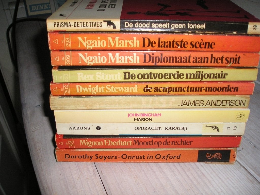 10 Detectives, Boeken, Detectives, Ophalen of Verzenden, Gelezen, Diverse auteurs