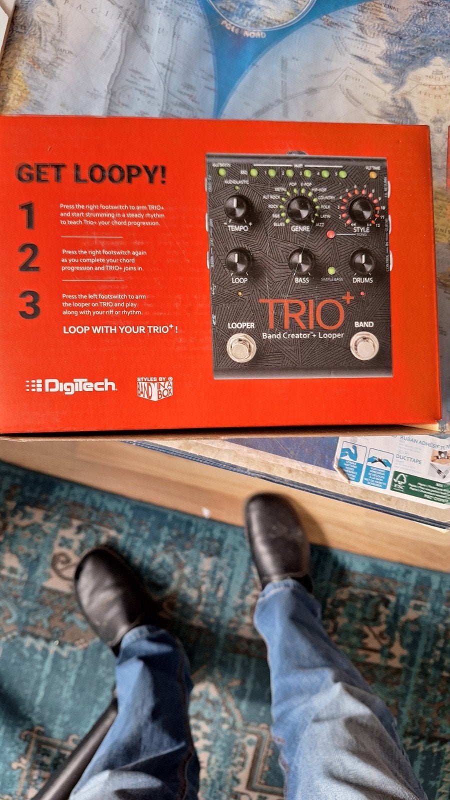 DigiTech Trio+ Band Creator + Looper met FS3X Footswitch, Ophalen of Verzenden, Zo goed als nieuw, Overige typen