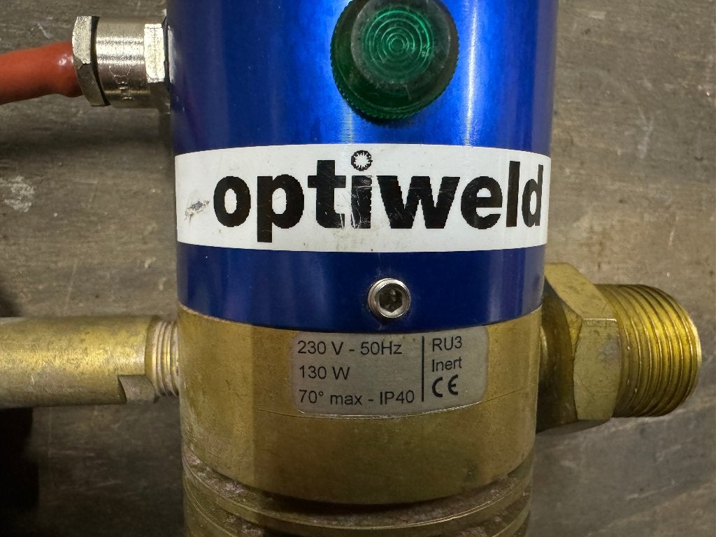 Optiweld verwarmingsapparaat Argon menggas Co2 Mig Mag Tig, Ophalen of Verzenden, Gebruikt, 150 tot 250 ampère, Overige typen
