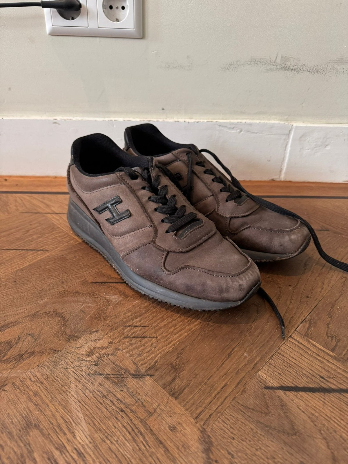 Heren schoenen Hogan maat 44, Bruin, Ophalen of Verzenden, Sneakers of Gympen, Zo goed als nieuw