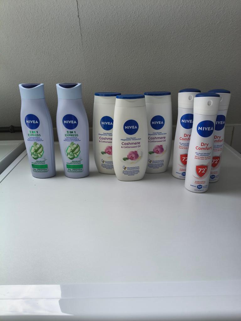 Nieuwe Nivea douchegel, shampoo en deodorant set, Ophalen