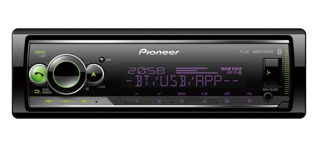 Pioneer MVH-S520BT - Autoradio - USB - 4x50 Watt, Ophalen of Verzenden, Nieuw