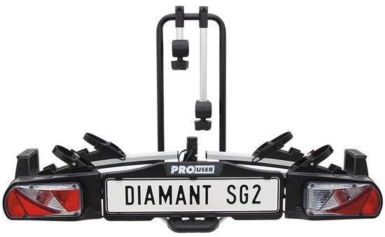 Pro-User Diamant SG2 fietsendrager voor 2 fietsen, Ophalen, Nieuw, 2 fietsen, Trekhaakdrager