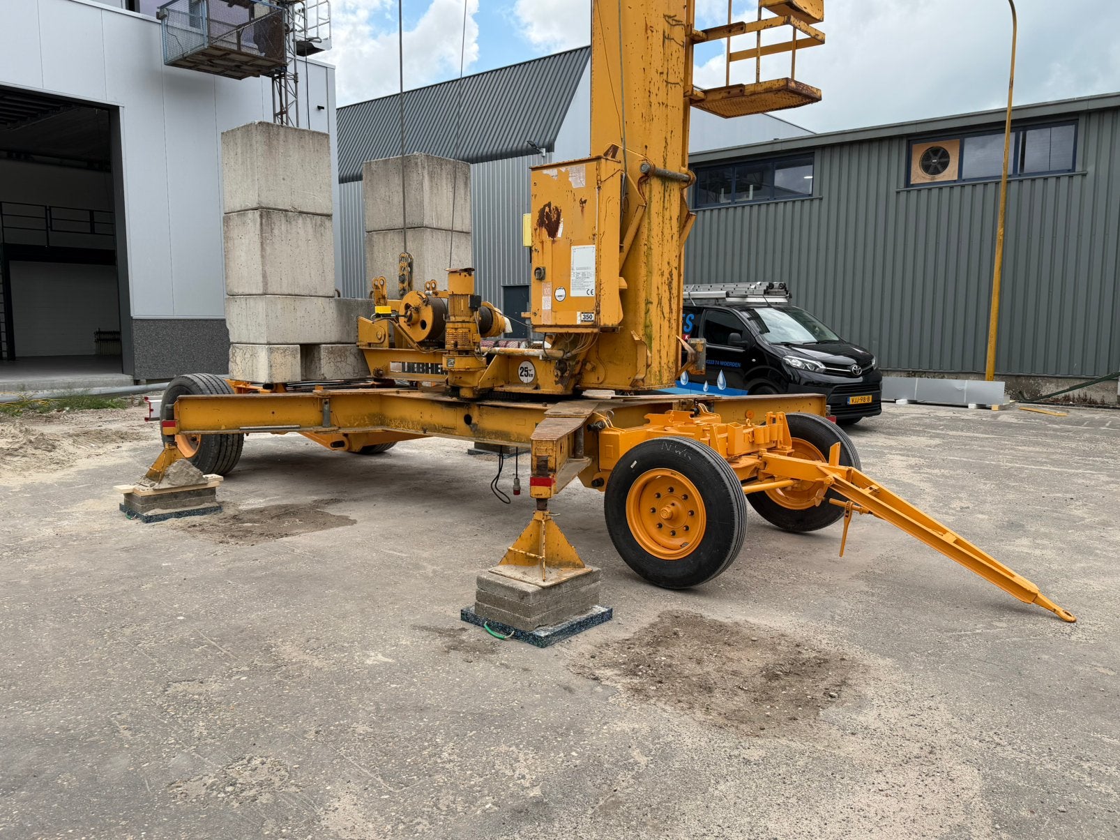 Liebherr bouwkraan 20K, Ophalen, Kraan