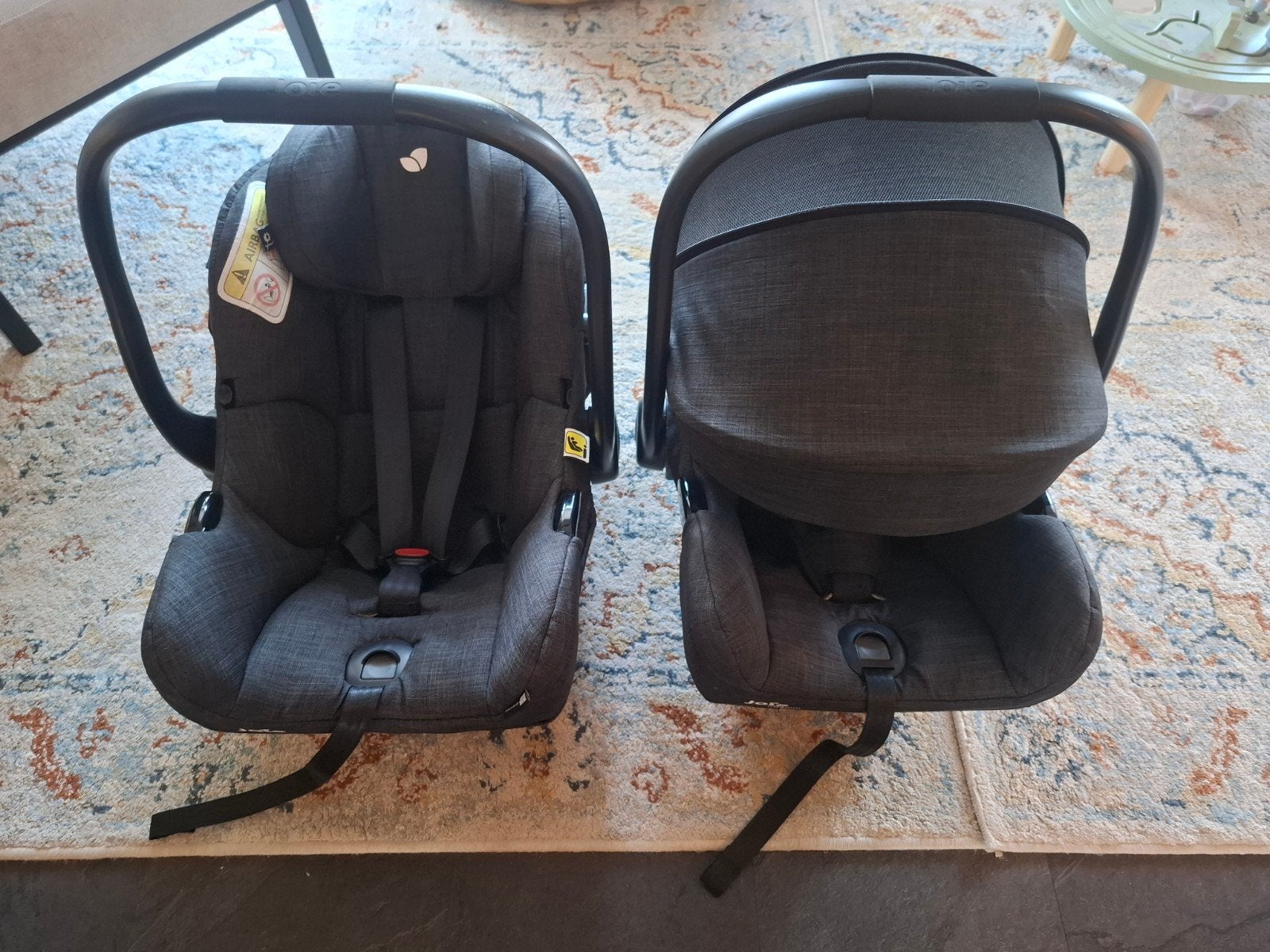 Joie i-Gemm autostoeltje met i-Base Advance (2 stuks), Ophalen, Gebruikt, Slaapstand, Isofix