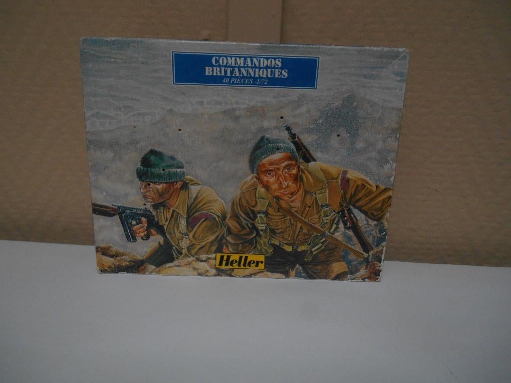heller soldaatjes doos britse engelse commando's 79632 oud, Ophalen, Zo goed als nieuw, 1:50 of kleiner, Figuur of Figuren