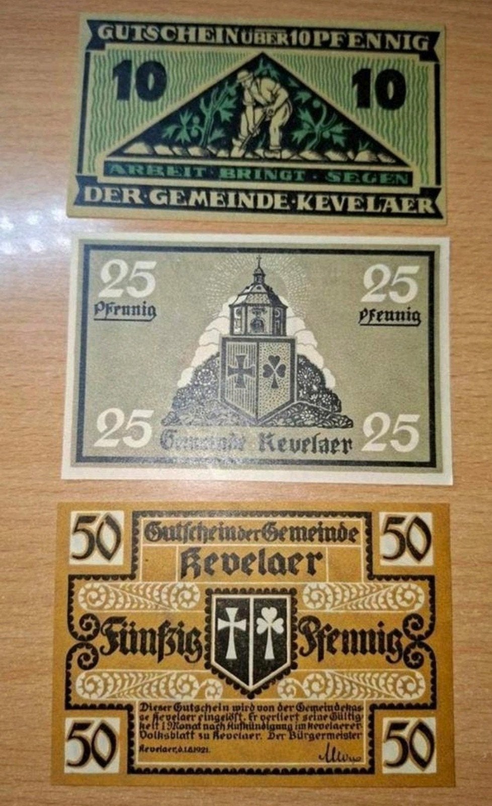 Duits Notgeld Kevelaer Noodgeld, Ophalen of Verzenden, Duitsland