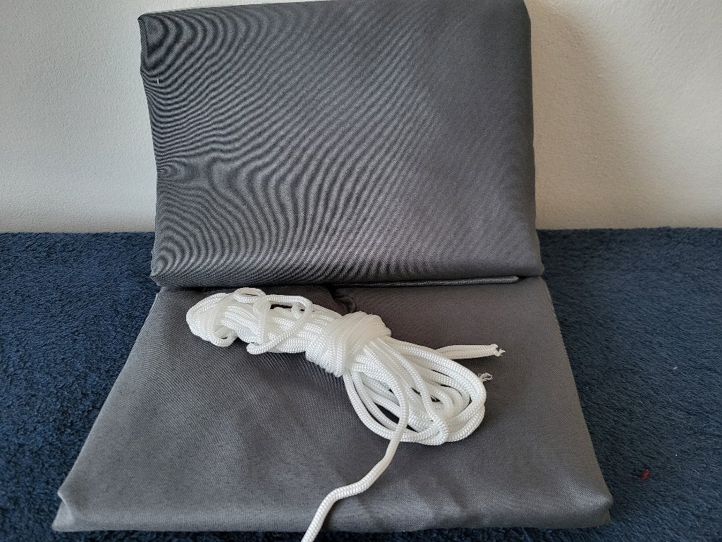2 antraciet zonne/schaduwdoeken NIEUW zie omschrijving, Verzenden, Nieuw