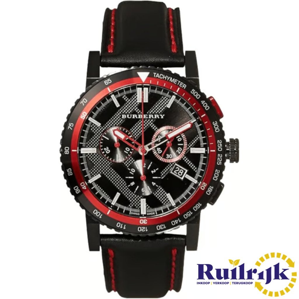 Burberry BU9803 The City Black Dial Chrono Horloge - Nieuw, Burberry, Nieuw, https://www.burberry.com/contact-us/, Horseferry House, Horseferry Road, London SW1P 2AW, Verenigd Koninkrijk