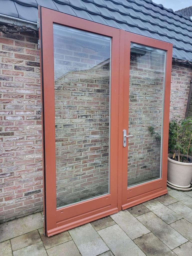 Openslaande deuren | Voordeuren | Tuindeuren | Terrasdeuren, Ophalen, Glas, 120 cm of meer, 215 cm of meer