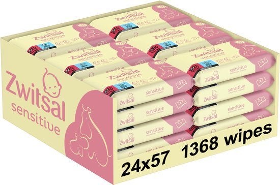 1368 stuks Zwitsal - Billendoekjes - Sensitive, Verzenden, Nieuw, Overige typen