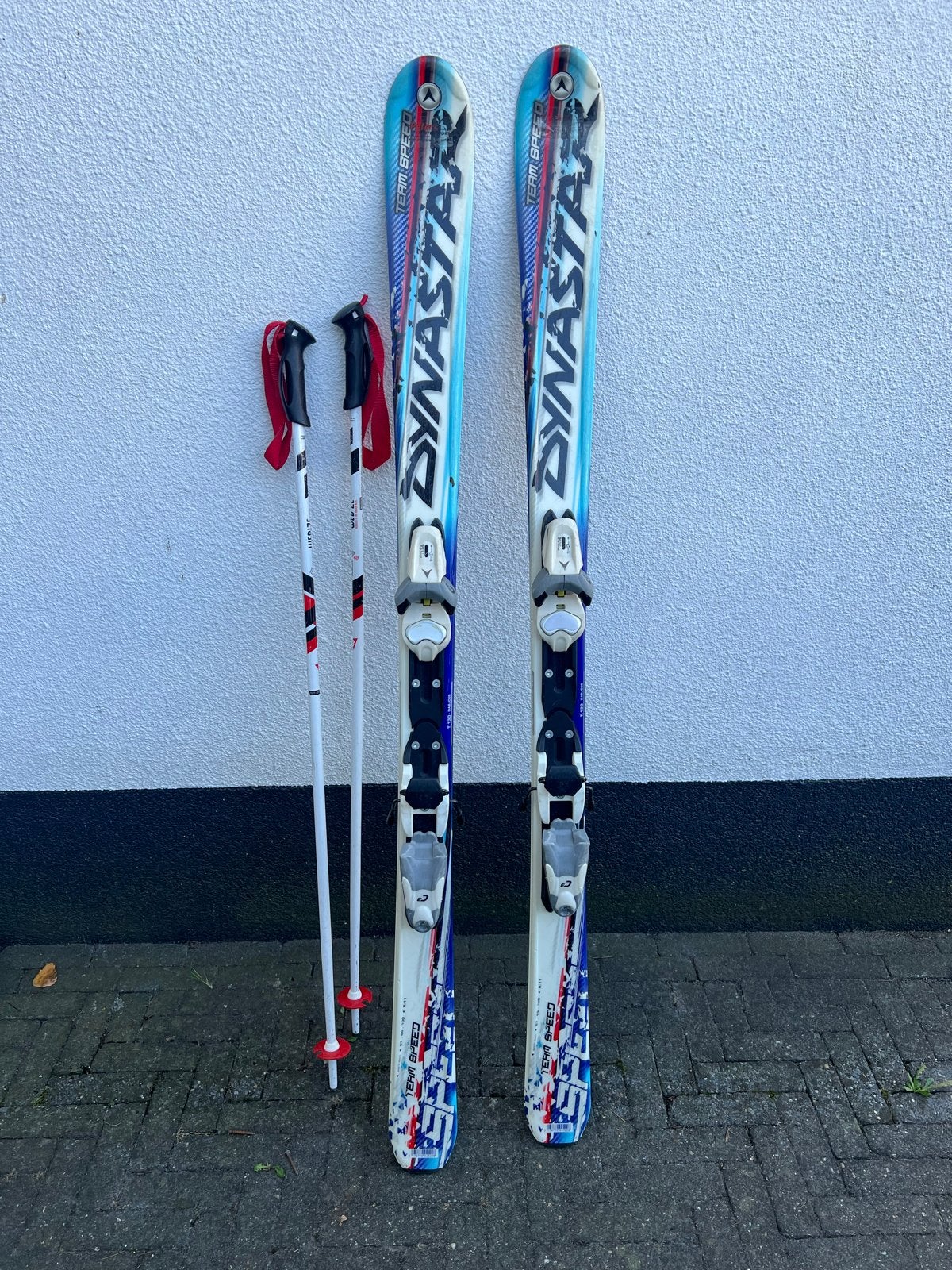 Dynastar Team Speed ski's met stokken, Sport en Fitness, Gebruikt, 100 tot 140 cm, Ophalen of Verzenden, Skiën