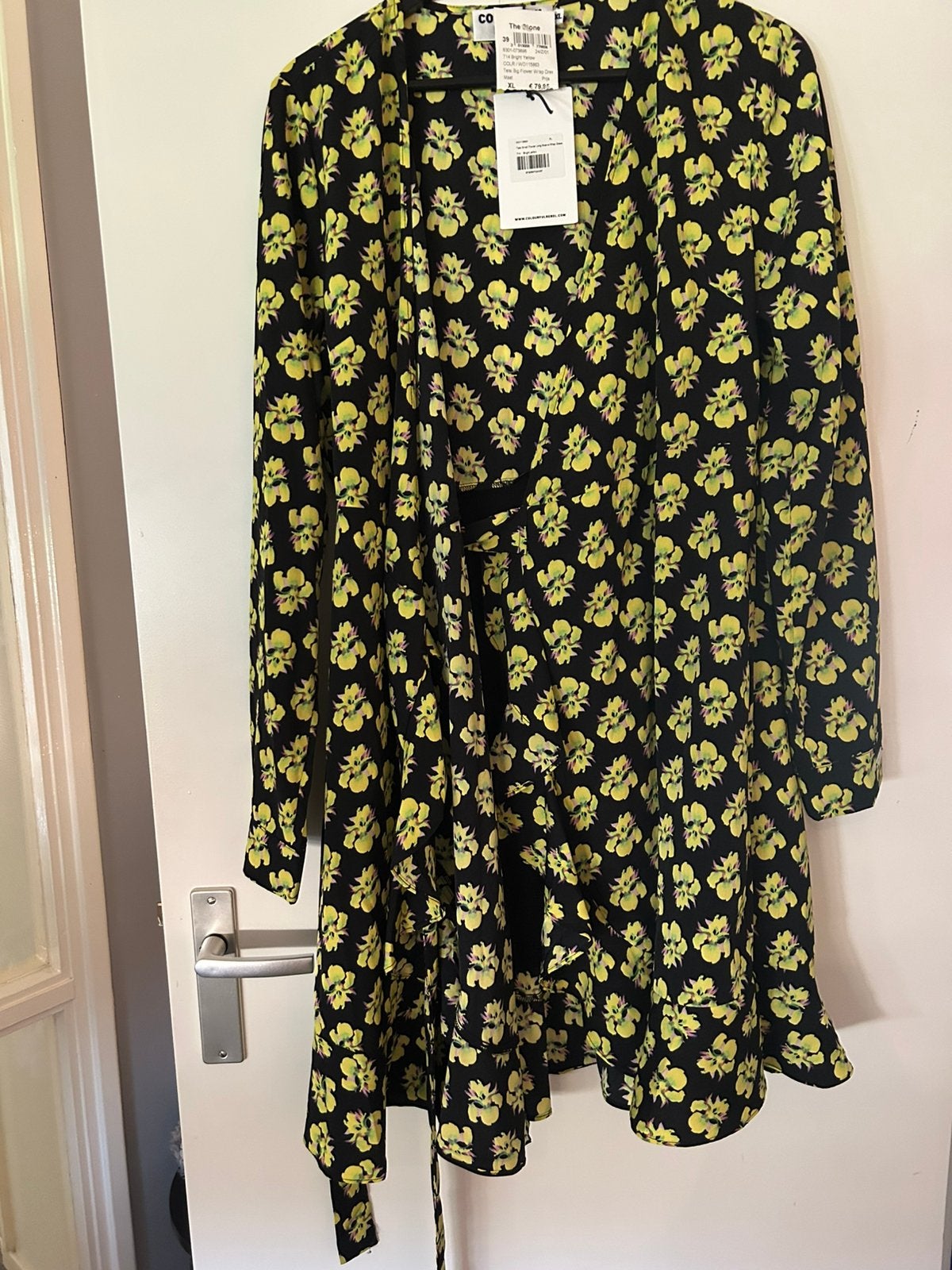 Colourful Rebel big flower yellow jurk, maat XL, Geel, Maat 46/48 (XL) of groter, Nieuw, Ophalen of Verzenden