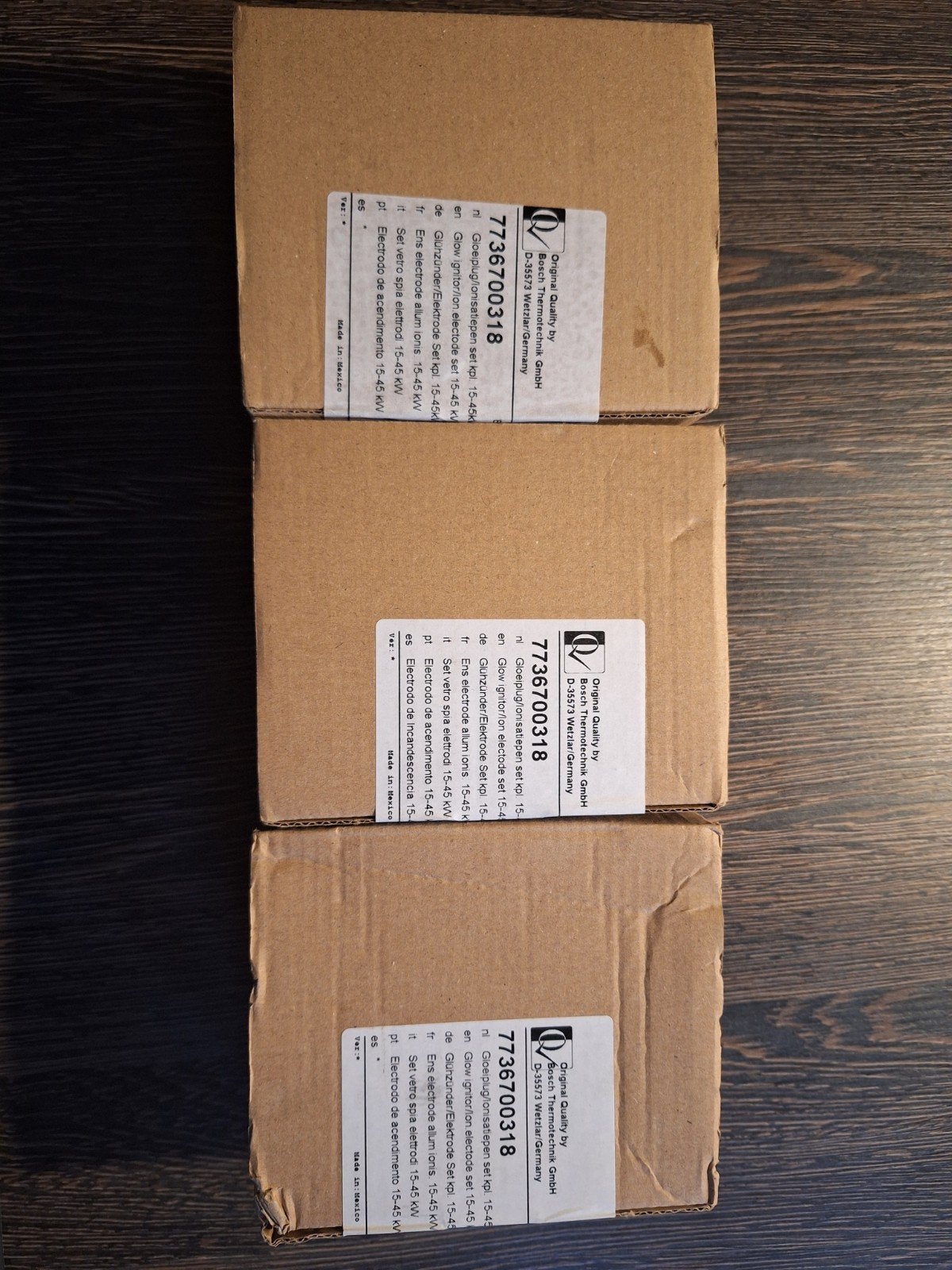Bosch Gloeiplug/Ionisatiepen Set 15-45 kW (3 stuks), Ophalen of Verzenden, Nieuw