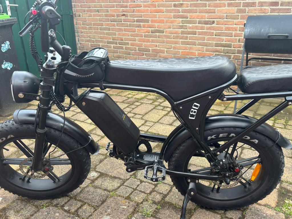 Fatbike C80 Zwart, Fietsen en Brommers, Elektrische fietsen, Ophalen, Gebruikt, Minder dan 30 km per accu, Overige merken