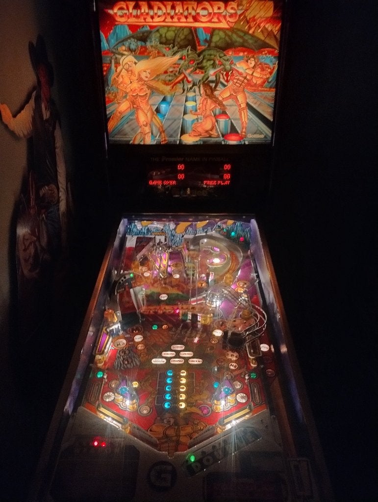 Gottlieb Gladiators Flipperkast, Verzamelen, Automaten | Flipperkasten, Gebruikt, Dot-matrix, Flipperkast, Gottlieb, Ophalen of Verzenden