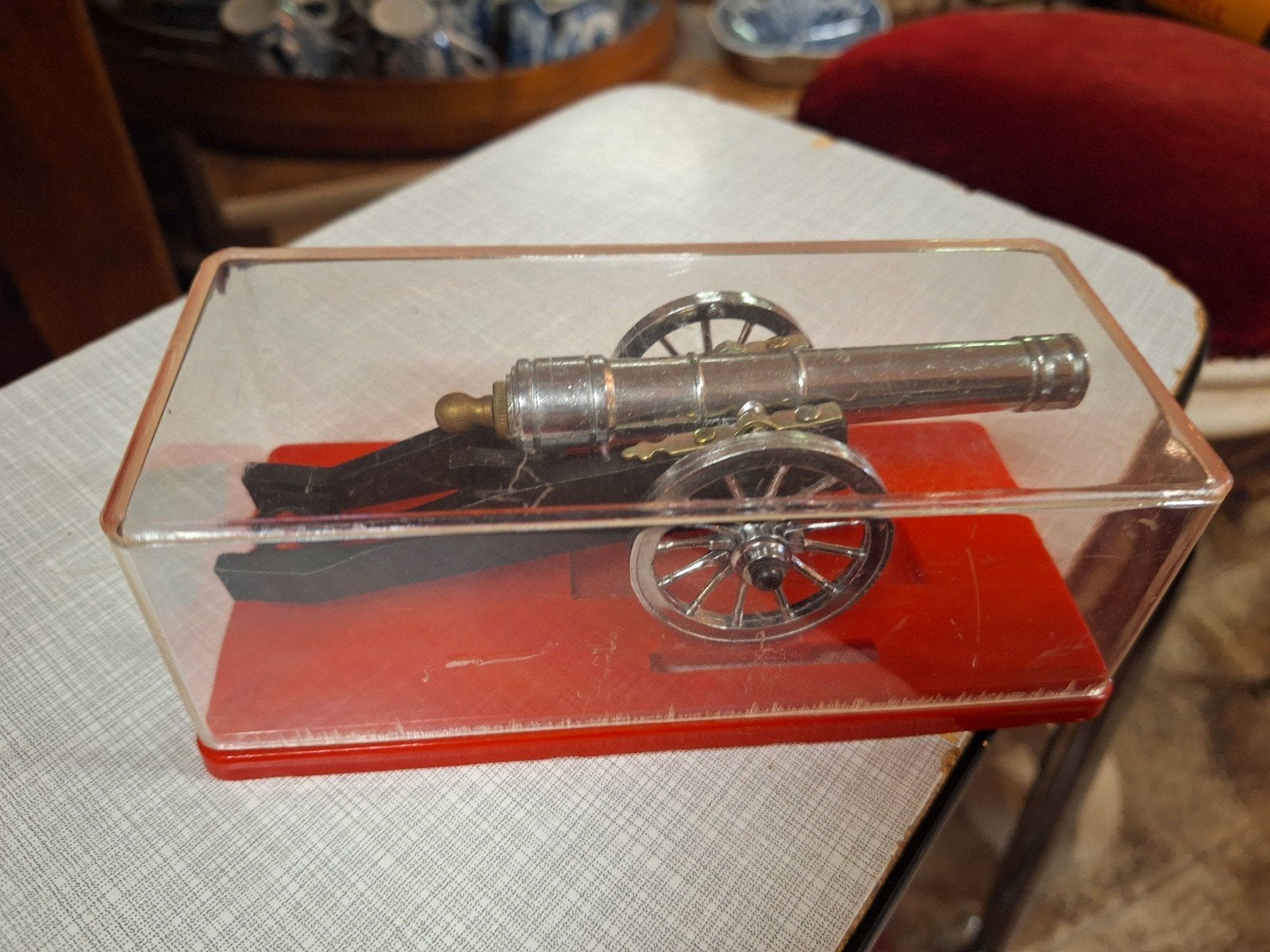 Vintage Miniatuur Kanon - Decoratief Verzamelobject, Gebruikt, Niet van toepassing, Niet van toepassing, Ophalen of Verzenden