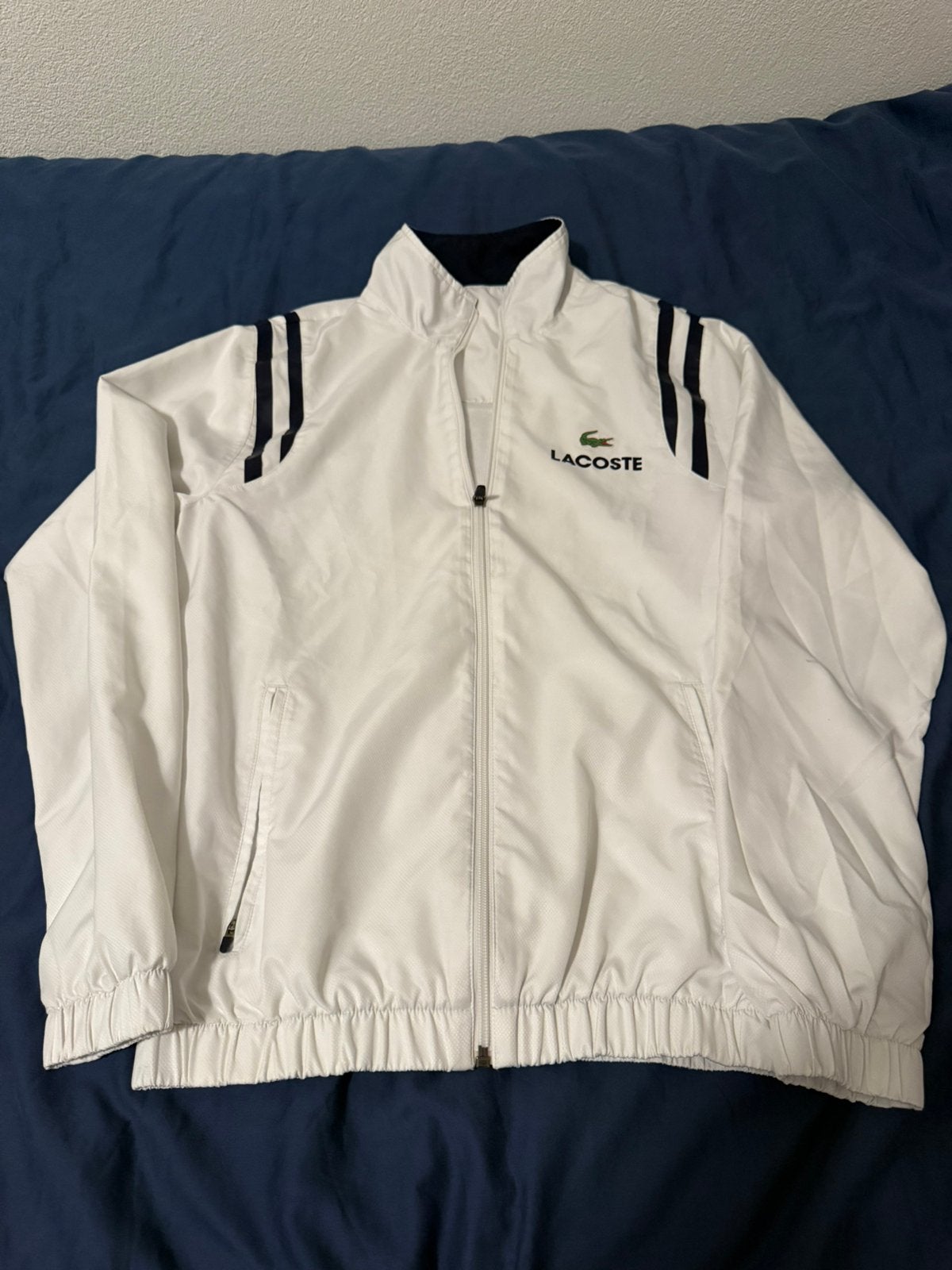 Lacoste sport jacket, Ophalen, Gedragen, Maat 48/50 (M), Wit