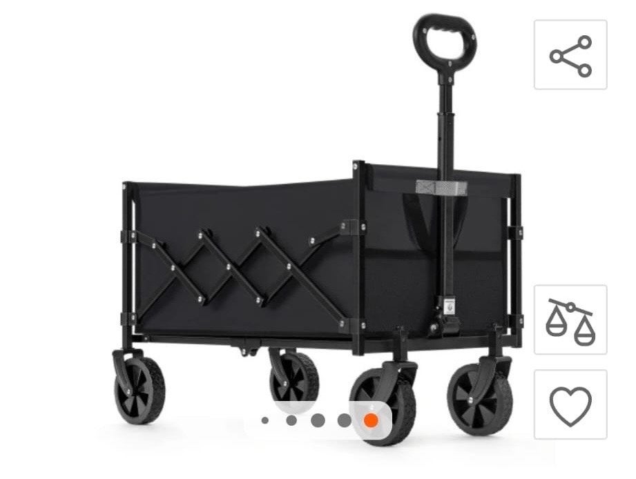 Opvouwbare bolderkar - Ideaal voor camping en tuin, Caravans en Kamperen, Songmics, Nieuw, Ophalen of Verzenden, Songmics