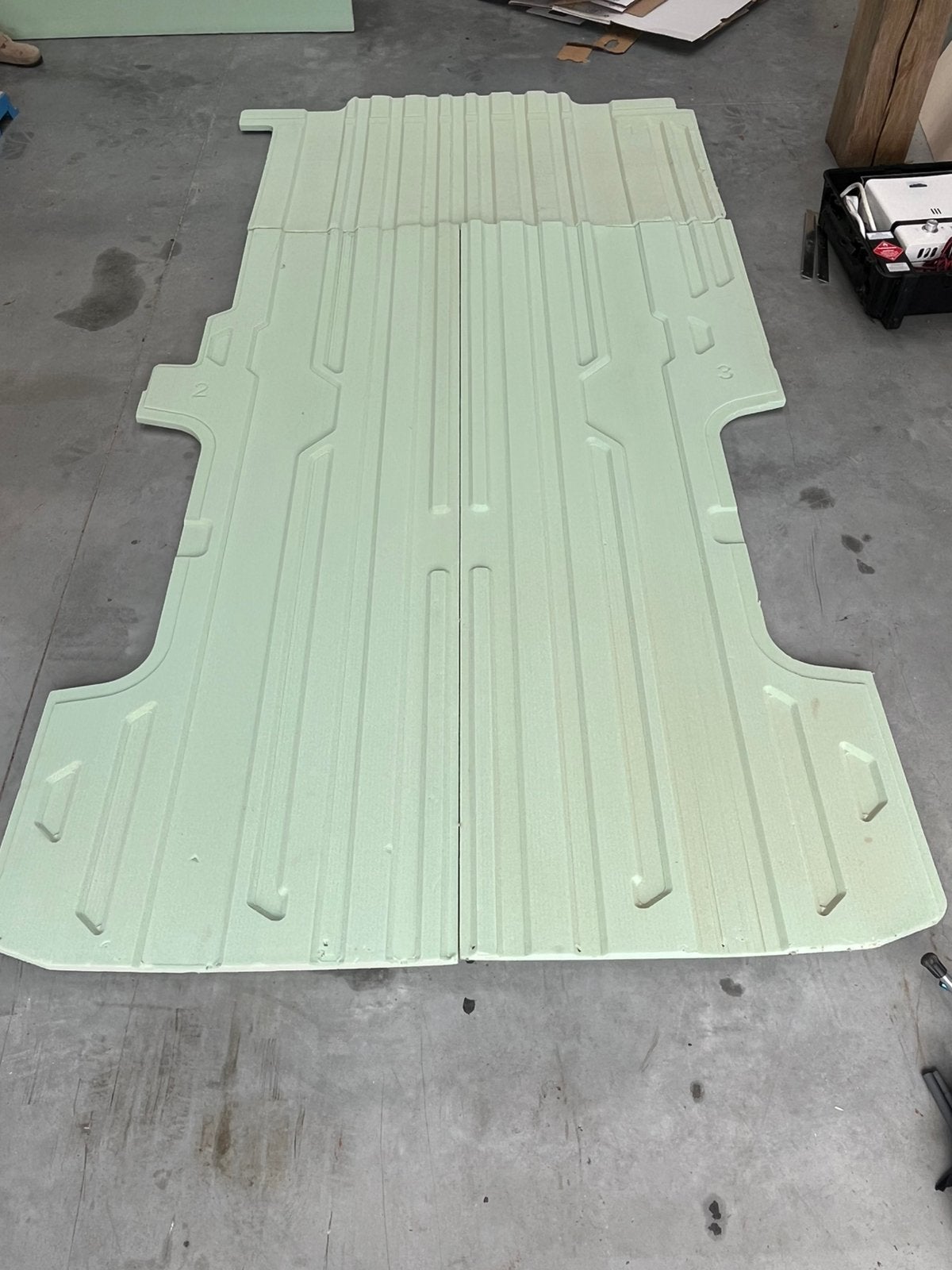 Lichtgewicht RPET vloerisolatie VW Crafter / MAN lengte 2, Doe-het-zelf en Verbouw, Overige materialen, Nieuw, 5 tot 10 m², Vloerisolatie