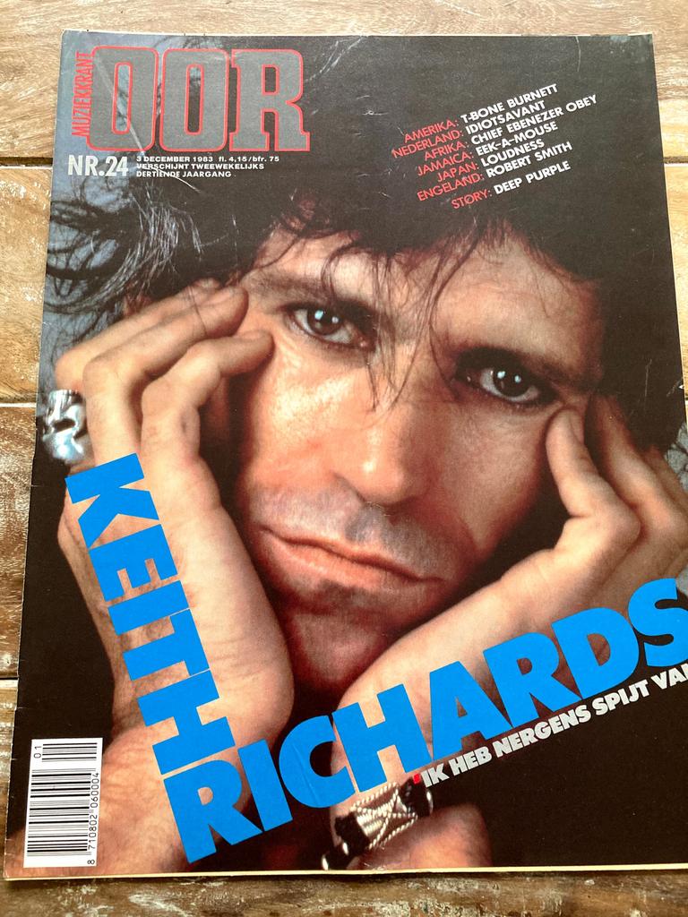 Muziekkrant OOR 1983 LOUDNESS Keith Richards DEEP PURPLE, Ophalen of Verzenden, Muziek, Film of Tv