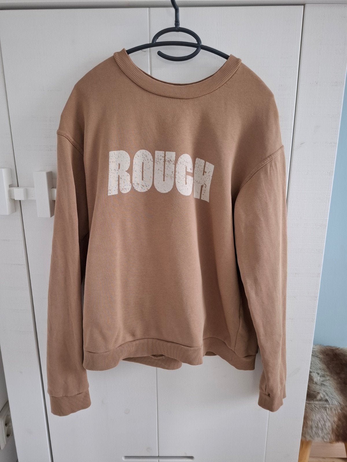 Circle of Trust sweater bruin/beige met opdruk - Maat S, Bruin, Ophalen of Verzenden, Zo goed als nieuw, Maat 36 (S)