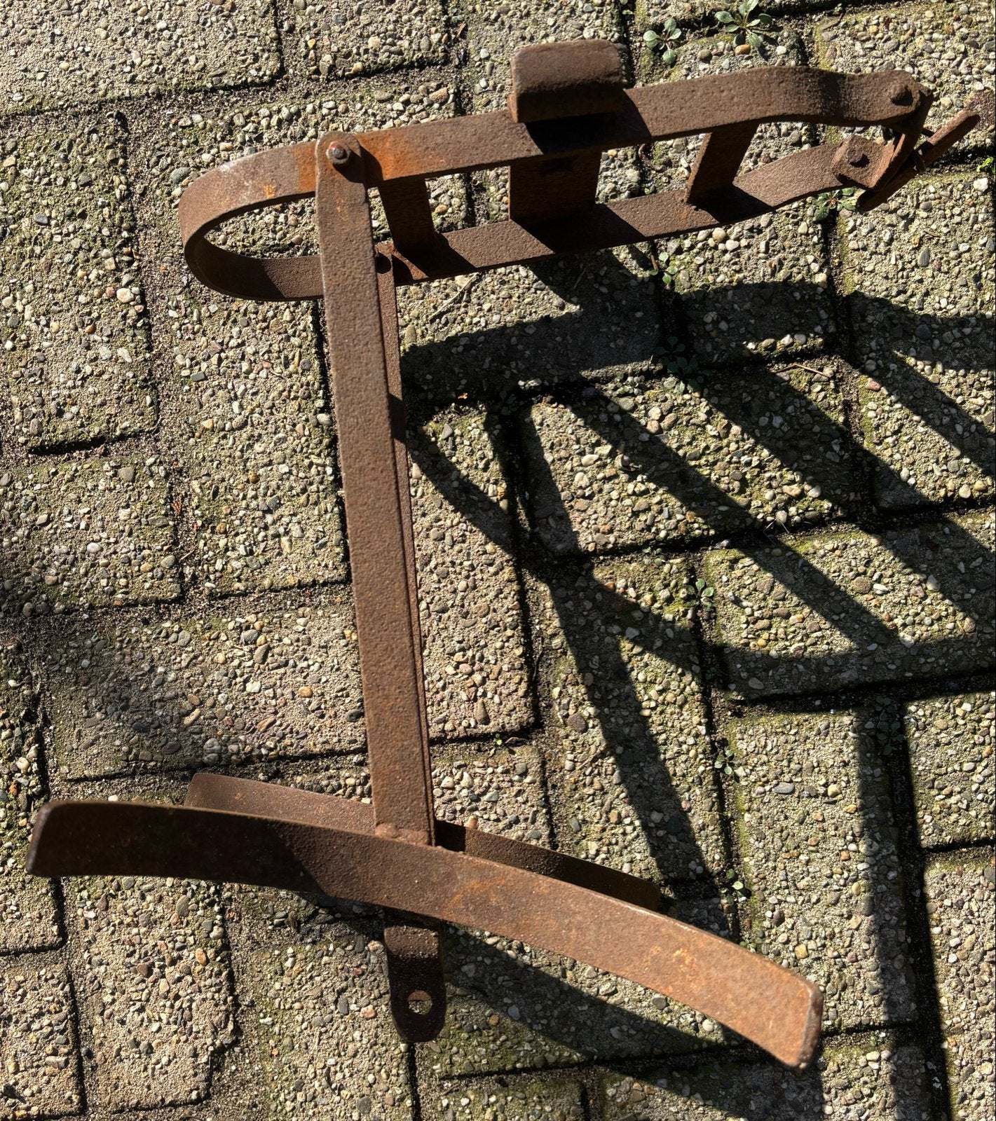 Zeldzame, zware achterdrager voor melkbussen transportfiets, Ophalen of Verzenden, Gebruikt