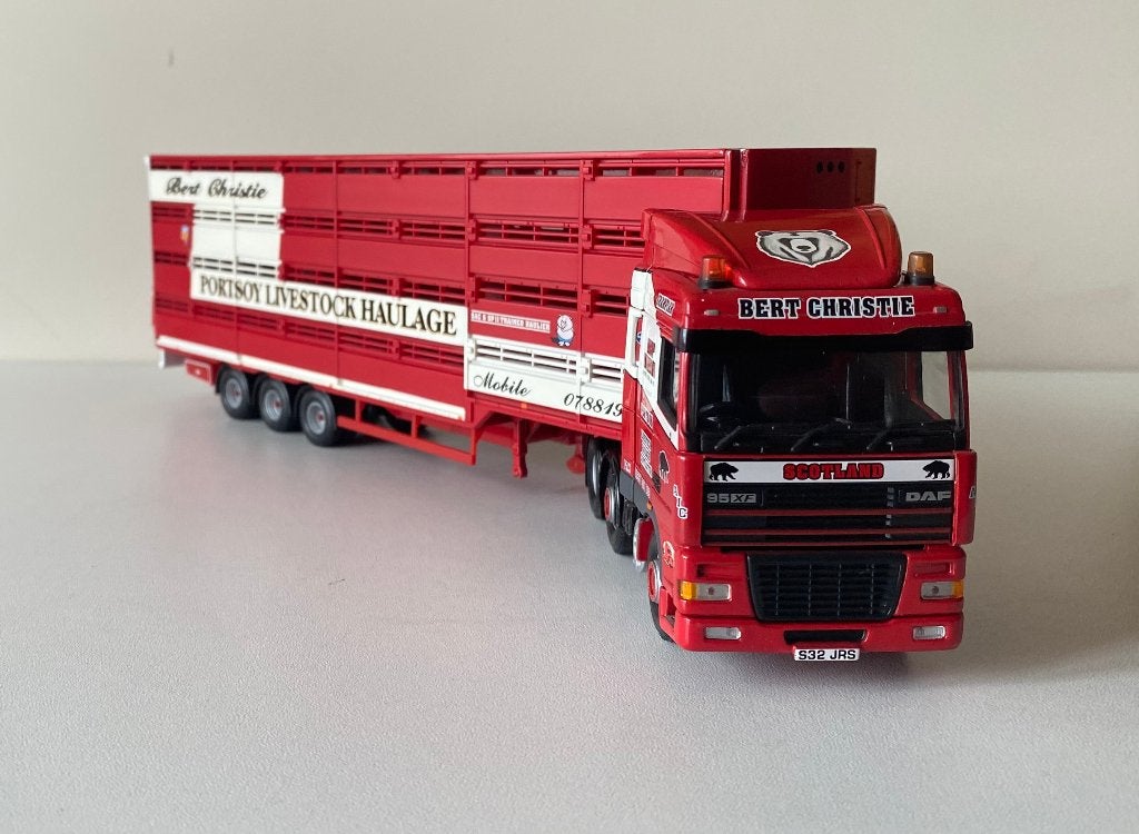 Corgi -Daf 95 XF Space Cab Bert Christie Live Stock Haulage, Ophalen of Verzenden, Nieuw, Bus of Vrachtwagen, Corgi