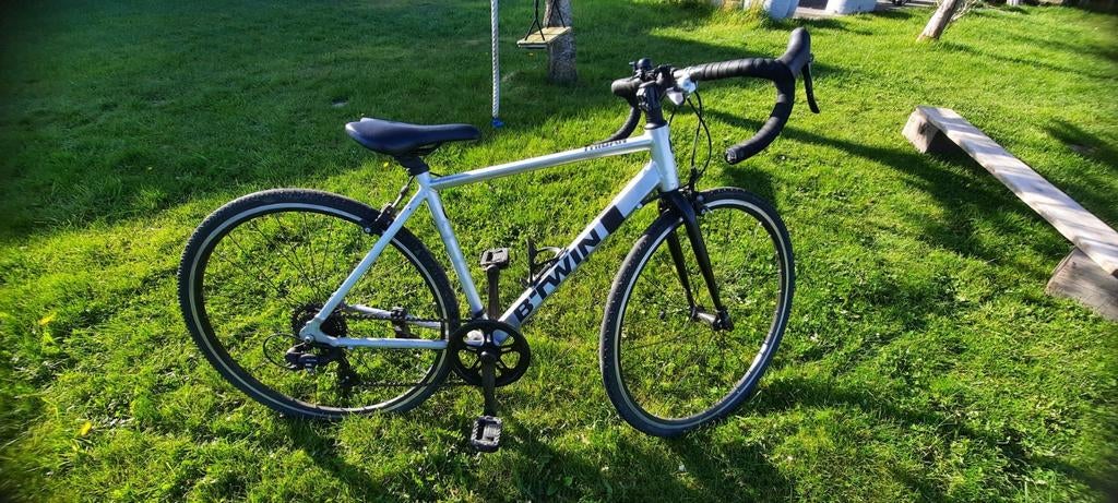 Grijze Triban 100 kinder racefiets, Ophalen, Zo goed als nieuw, Minder dan 10 versnellingen, Overige merken