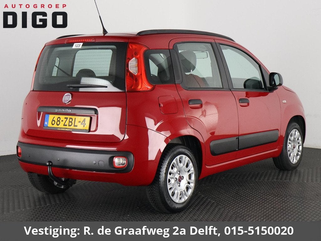 Fiat Panda 0.9 TwinAir Easy | Schuif-/Kanteldak | Airco | El, Euro 5, Zwart, Panda, Start-stop-systeem