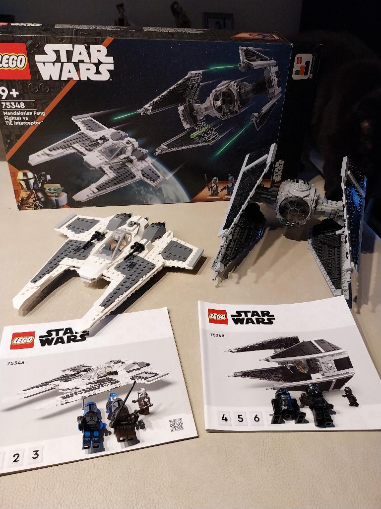 lego star wars 75348 Mandalorian  Fighter TIE Interceptor, Star Wars, Lego, Ophalen of Verzenden, Zo goed als nieuw