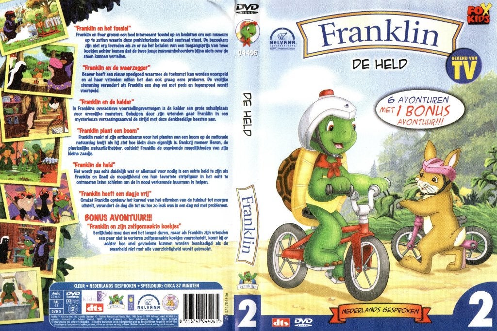 Franklin, de held, deel 2, Cd's en Dvd's, Alle leeftijden, Ophalen of Verzenden, Zo goed als nieuw