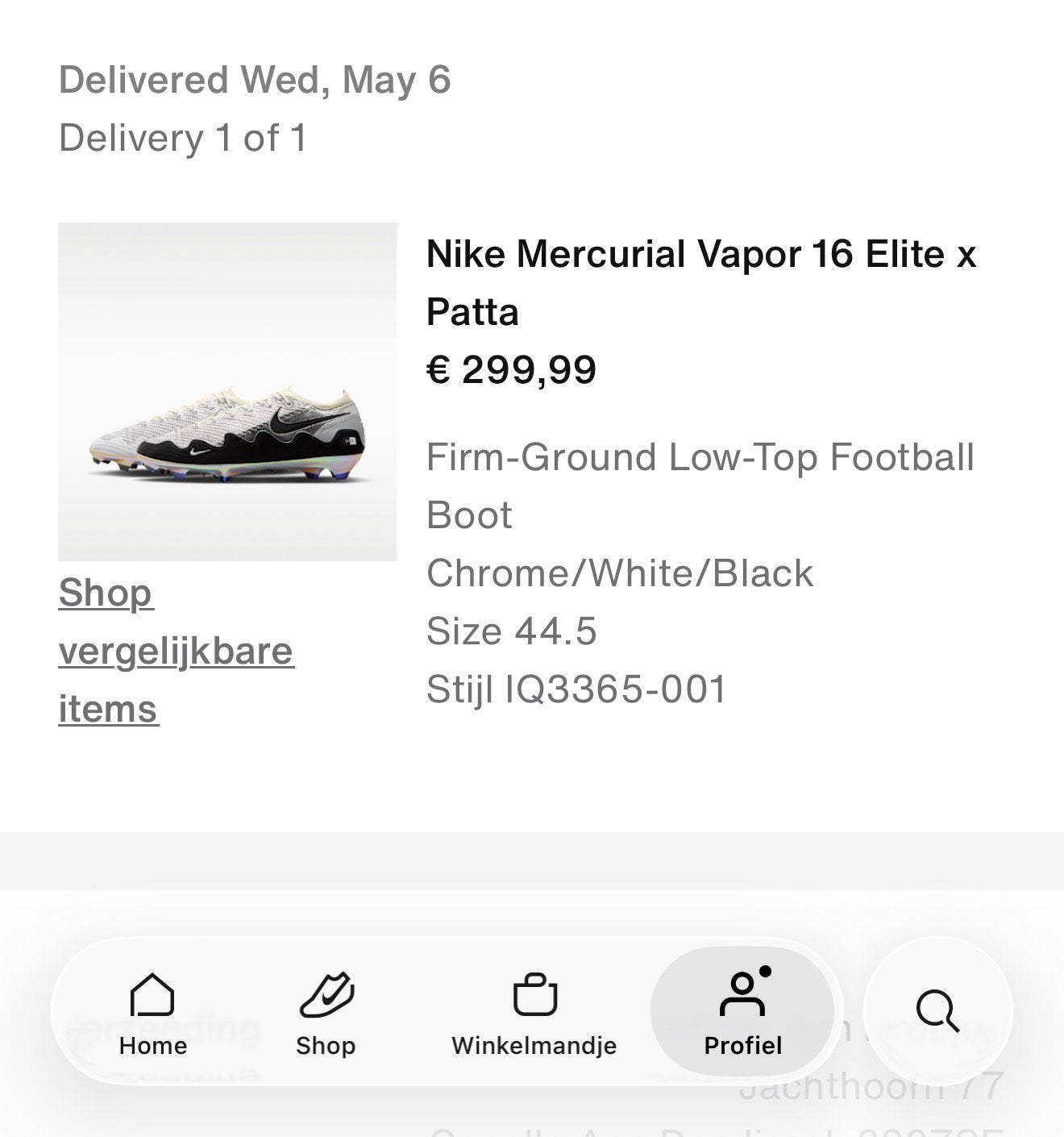 Nike Mercurial Vapor 16 Elite x Patta, Verzenden, Schoenen, Nieuw, Maat L