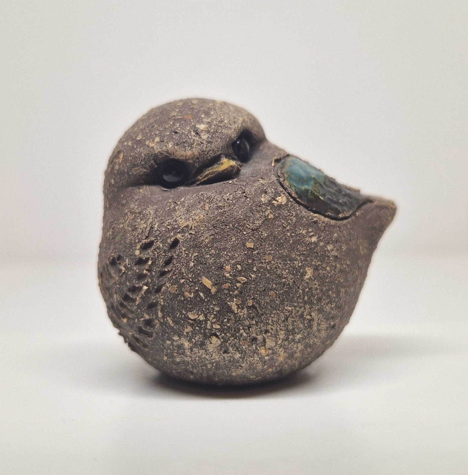 Keramieken vogel figuurtje Hannes Johansson Zweden 20e eeuw., Ophalen, Meerkleurig, Pop/figuur, Handgemaakt