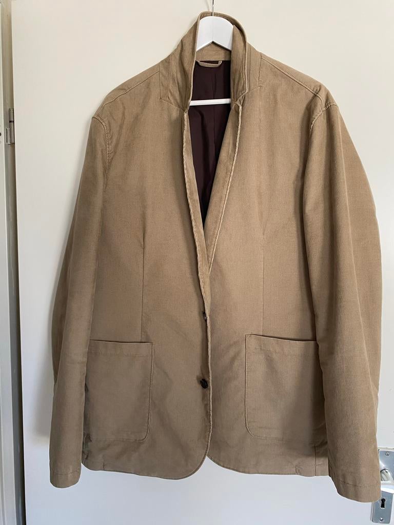 C&A rib fluwelen colbert jasje beige XXL, Kleding | Heren, Ophalen of Verzenden, Zo goed als nieuw, Overige maten, Bruin