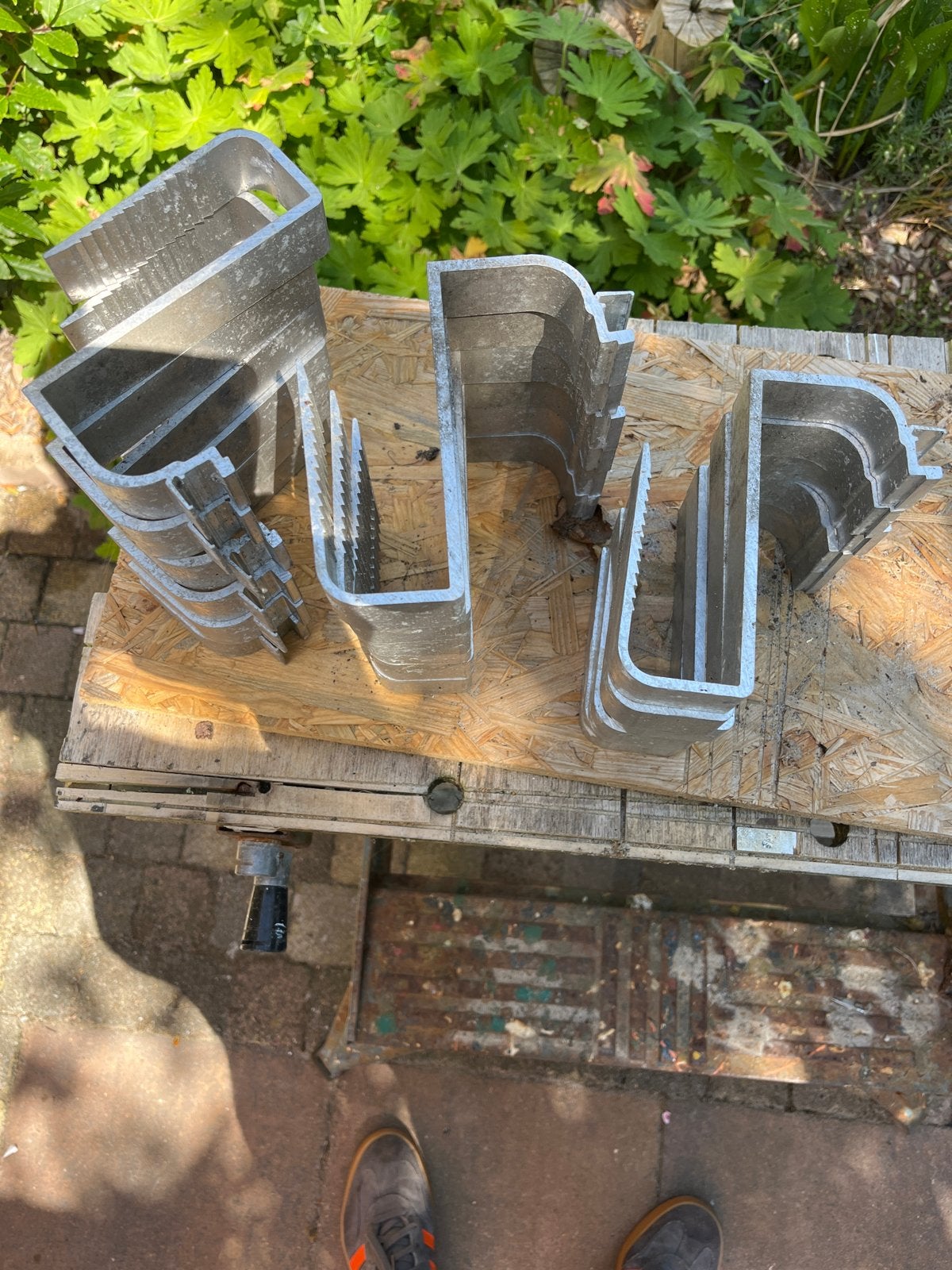 17 stuks aluminium profielen, Doe-het-zelf en Verbouw, Ophalen of Verzenden, Gebruikt, Aluminium