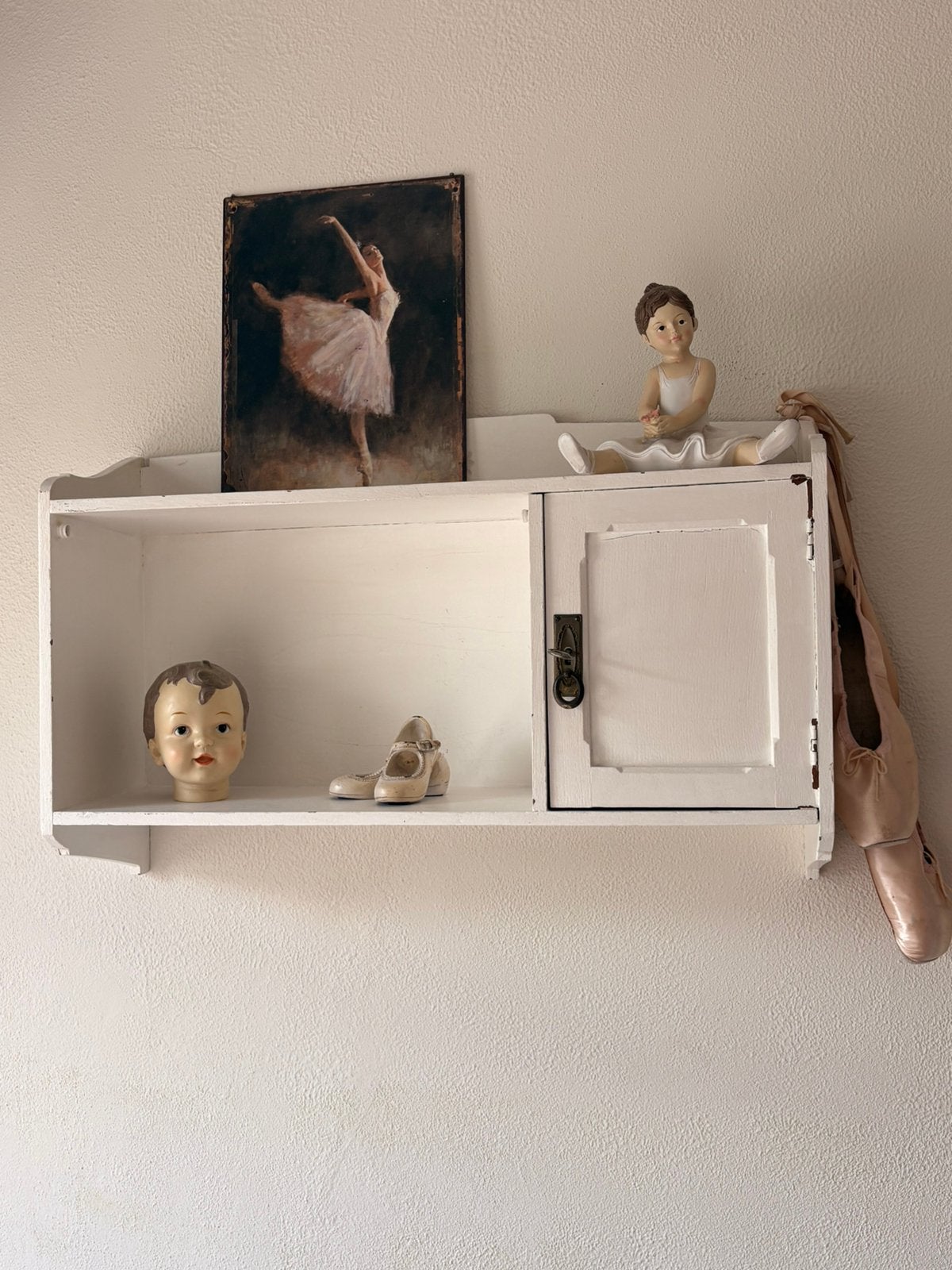 Brocante wandkastje wandrek emigreren, Ophalen
