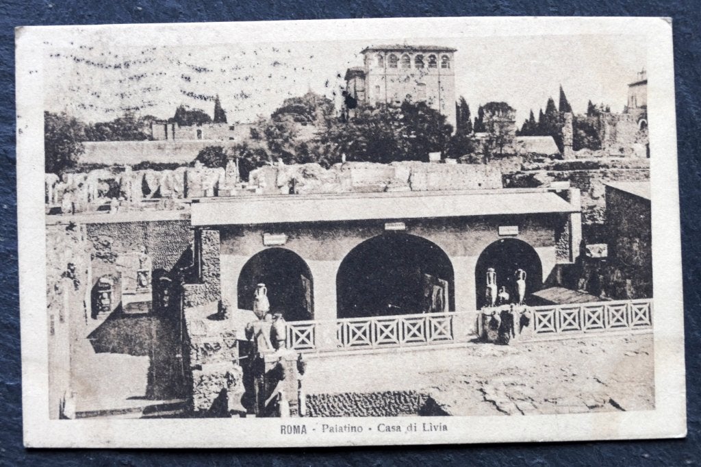Rome, Palatino, Casa di Livia, 1922, Italie, Verzamelen, Ansichtkaarten | Buitenland, Verzenden, 1920 tot 1940, Gelopen, Italië