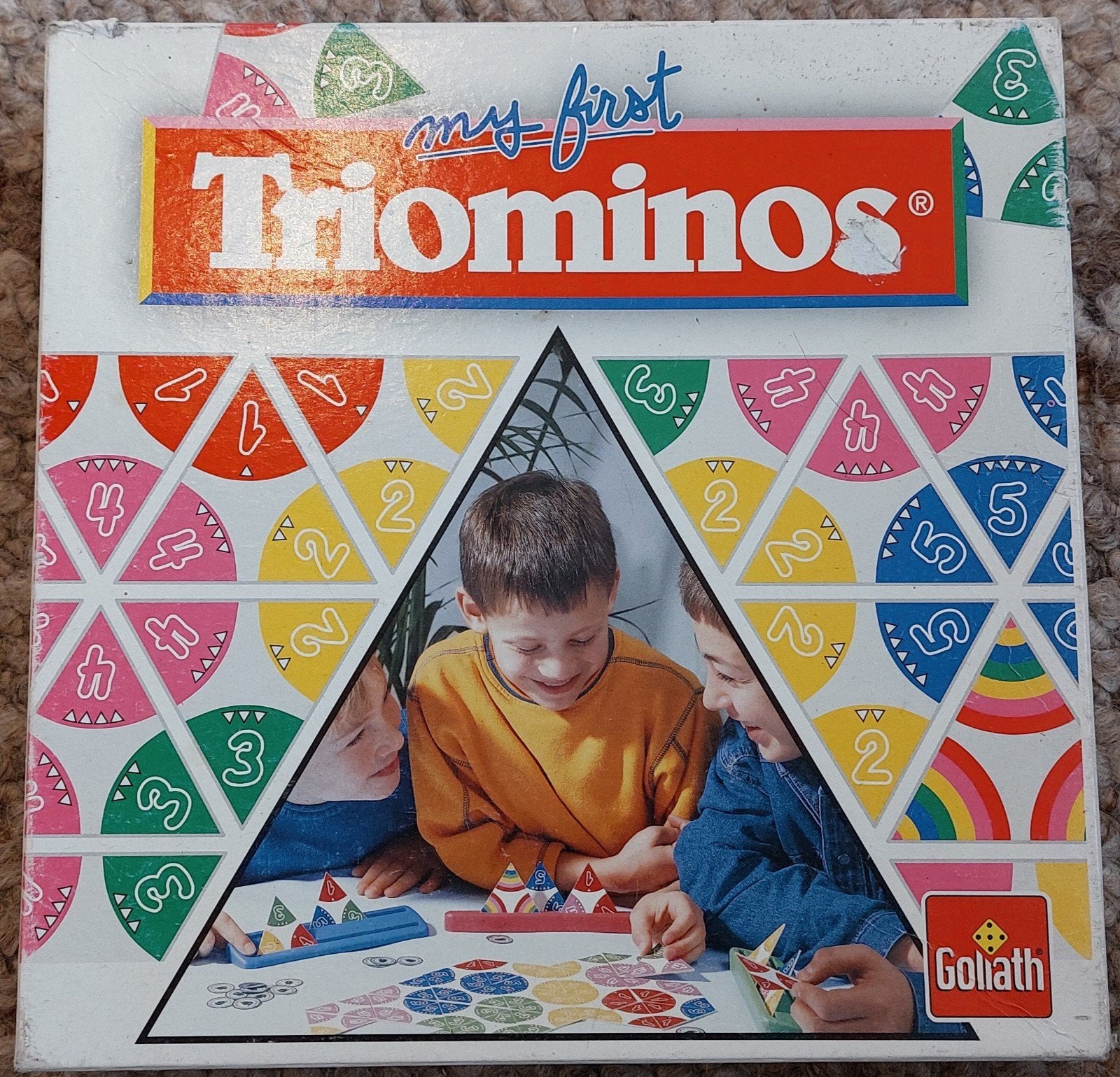 My First Triominos - Educatie driehoek dominospel, Een of twee spelers, Ophalen of Verzenden, Gebruikt