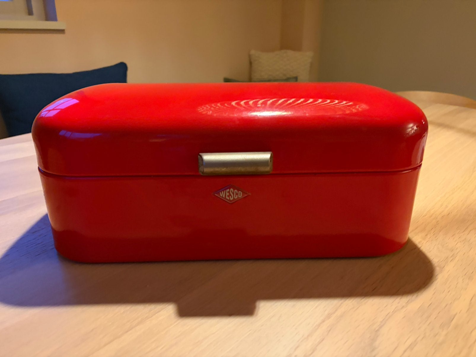 Wesco brood trommel rood, Ophalen of Verzenden, Zo goed als nieuw, Broodtrommel, Rood