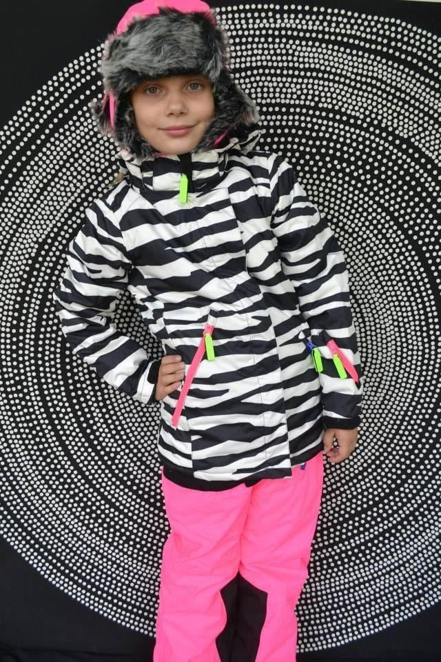 Molo zebra skijas 152 ski winter jas winterjas, Kinderen en Baby's, Kinderkleding | Maat 152, Gebruikt, Jas, Molo, Verzenden