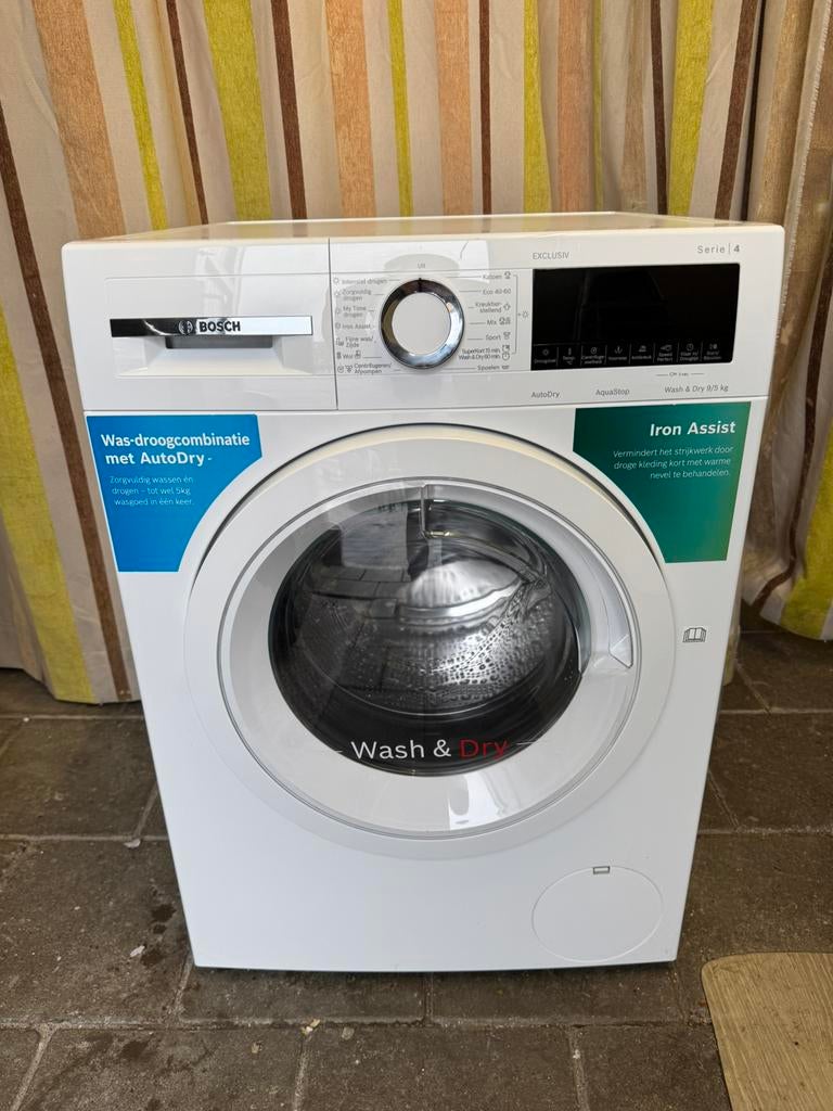 Was-Droogcombinatie Bosch | Schoon | Weinig Gebruikt, Witgoed en Apparatuur, 8 tot 10 kg, Ophalen, Gebruikt, Minder dan 85 cm