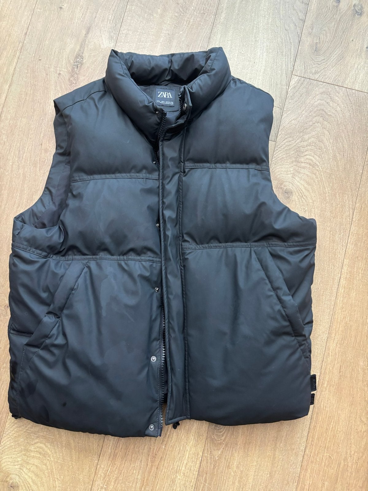 Zwarte Zara  Bodywarmer Maat L, Ophalen of Verzenden, Zo goed als nieuw, Maat 52/54 (L), Zwart